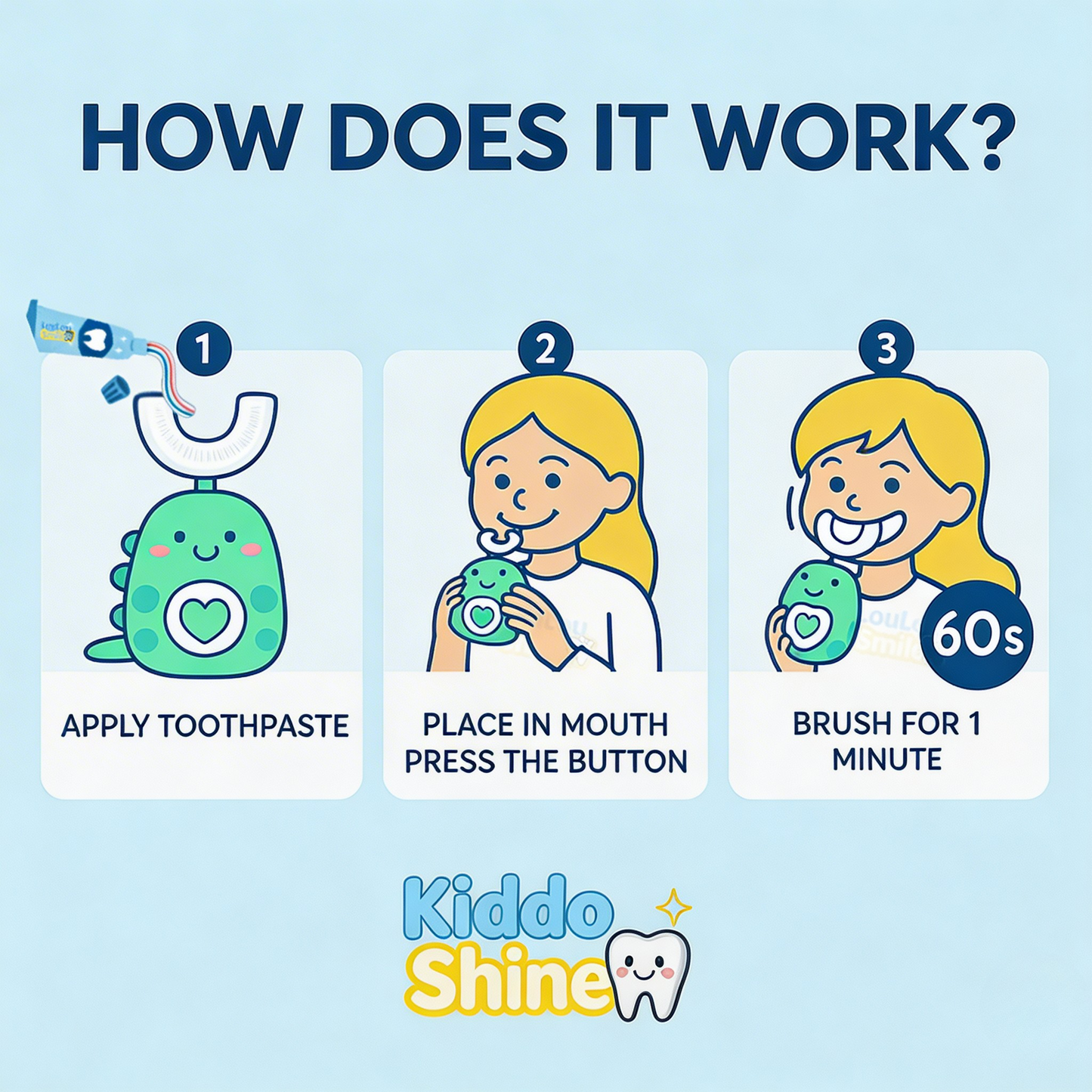 DinoBrush™ 360° – Toothbrush for Kids