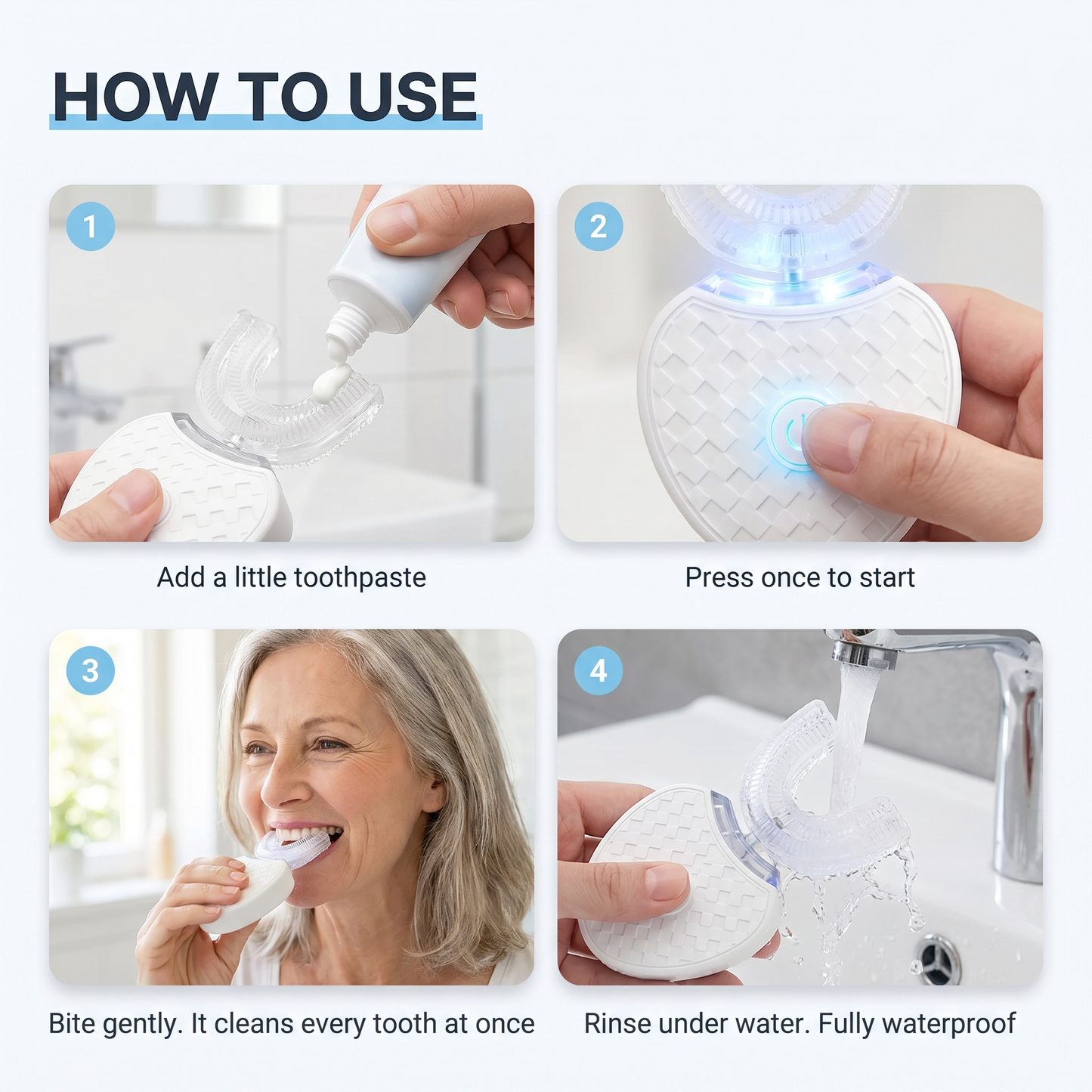 OmniBrush™ – 30-Second U-Shaped Sonic Toothbrush