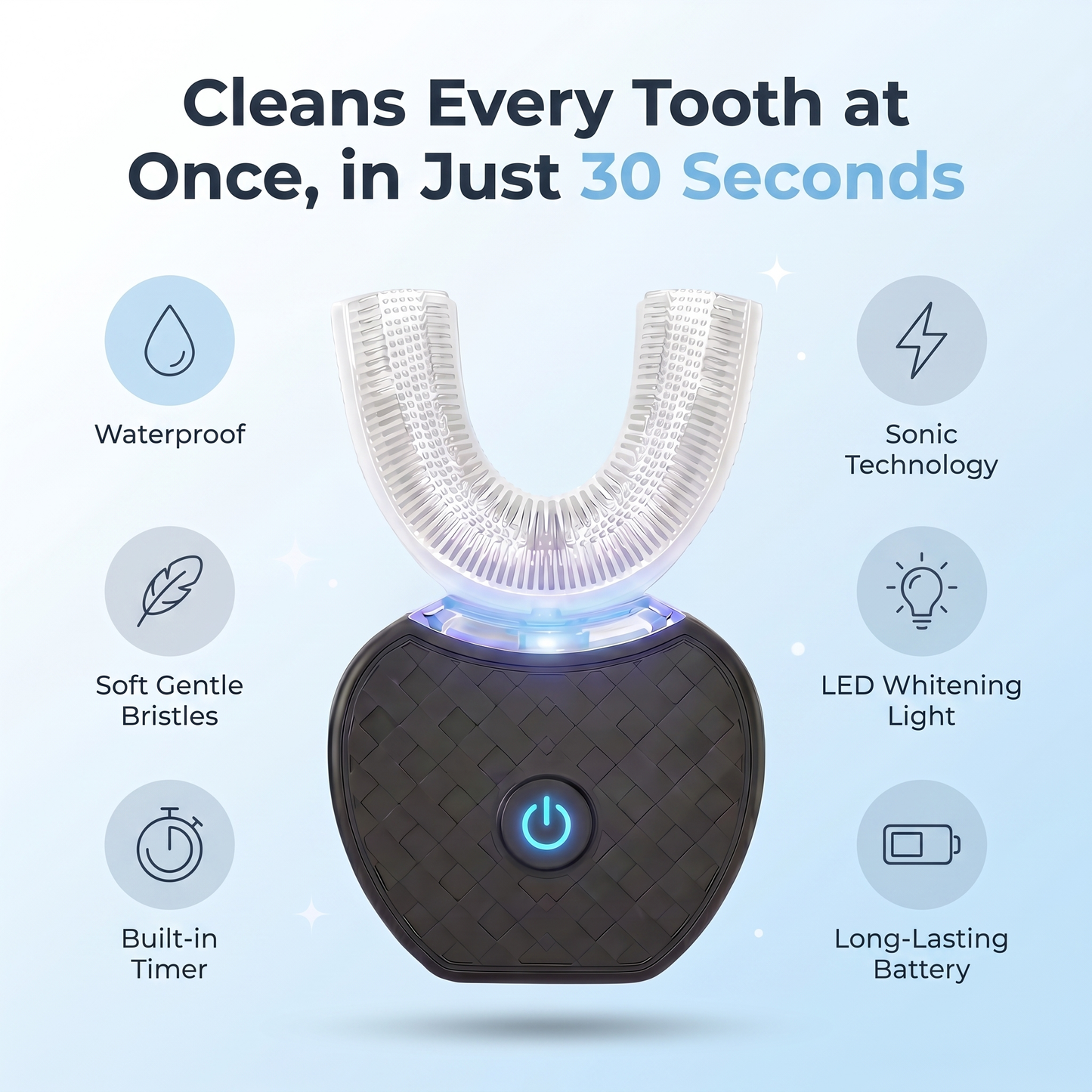 OmniBrush™ – 30-Second U-Shaped Sonic Toothbrush