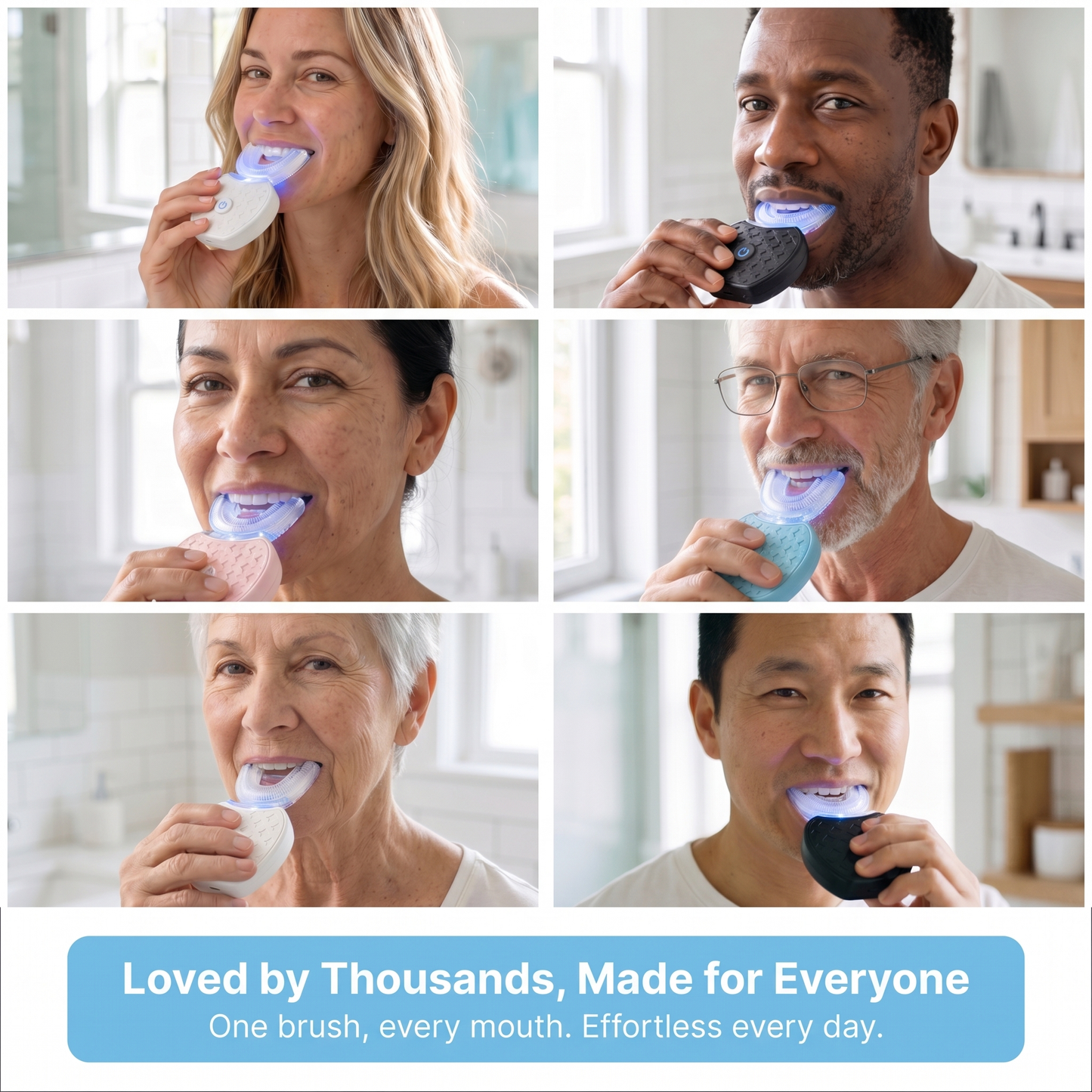 OmniBrush™ – 30-Second U-Shaped Sonic Toothbrush